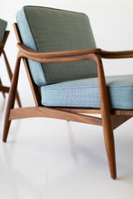 Load image into Gallery viewer, Lawrence Peabody Cane Back Teak Lounge Chairs - 2001P
