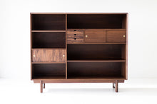 Load image into Gallery viewer, Modern Bookcase Cabinet : The Peabody Collection
