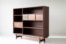 Load image into Gallery viewer, Modern Bookcase Cabinet : The Peabody Collection
