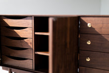 Load image into Gallery viewer, Modern Walnut Credenza : The Peabody Collection
