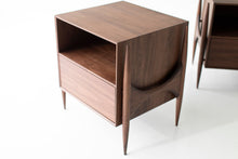 Load image into Gallery viewer, Modern Walnut Nightstand- 2005 - Craft Associates Furniture
