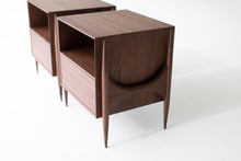 Load image into Gallery viewer, Modern Walnut Nightstand- 2005 - Craft Associates Furniture
