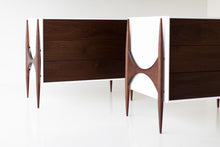 Load image into Gallery viewer, Small Modern Walnut Dresser - 2006 - Craft Associates Furniture
