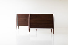 Load image into Gallery viewer, Small Modern Walnut Dresser - 2006 - Craft Associates Furniture
