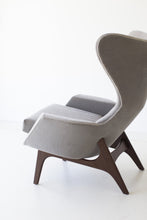 Load image into Gallery viewer, modern-grey-mohair-arm-chair-1407-01
